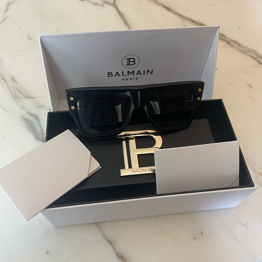 Balmain Black Gradient Sunglasses